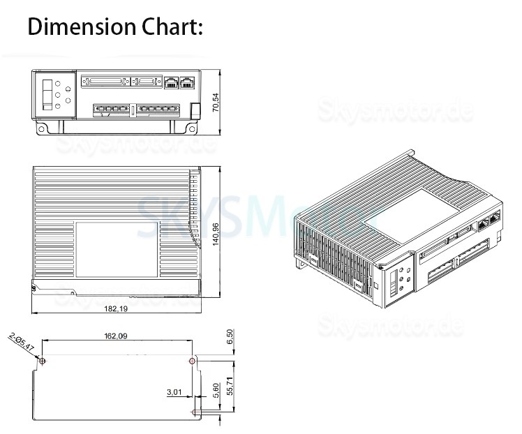 180V-240V 1,5KW AC Servoantrieb Steuerung JASD15002-20B 3 Phasen